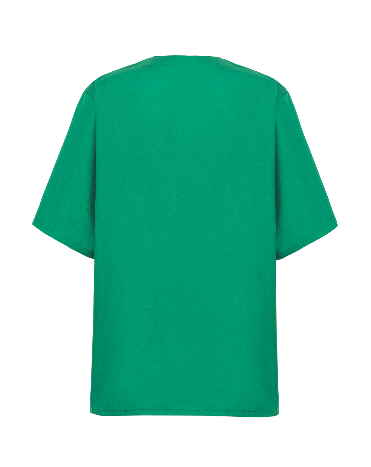 jhktshirt_wkoporto_em_back OPORTO Casaca Sanitaria Unisex Manga Corta - Cuello V Workwear - Imagen 6