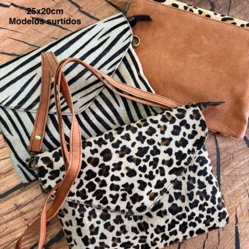 Bolso de Piel Multicolor Animal Print