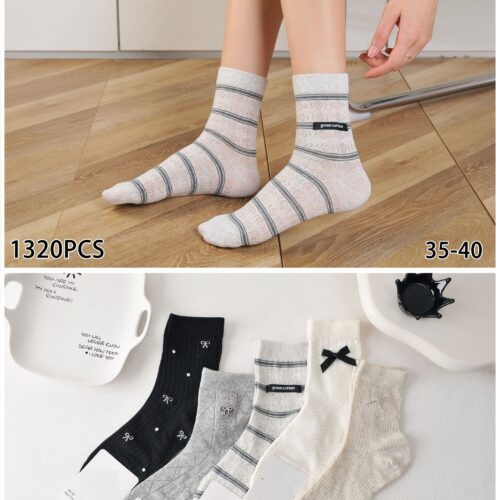 Calcetines Mujer Media Caña Lazo