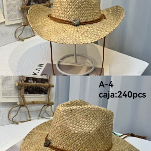 Sombrero Cowboy Cuerda con Abalorio