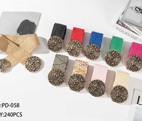 Cinturón Elástico Mujer Hebilla Circular