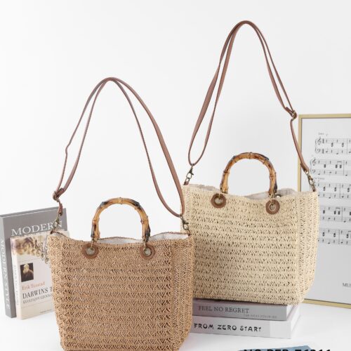 Bolso Hombro Rafia Verano