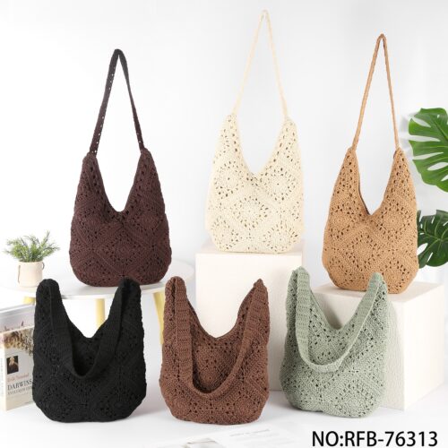 Bolso Hombro Rafia Verano