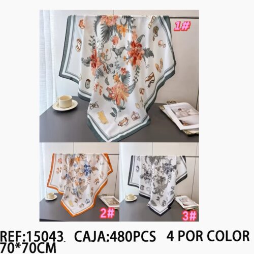 Pañuelo Cuadrado Estampado 70x70cm