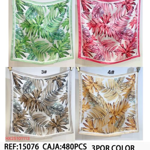 Pañuelo Cuadrado Estampado Tropical 70x70cm