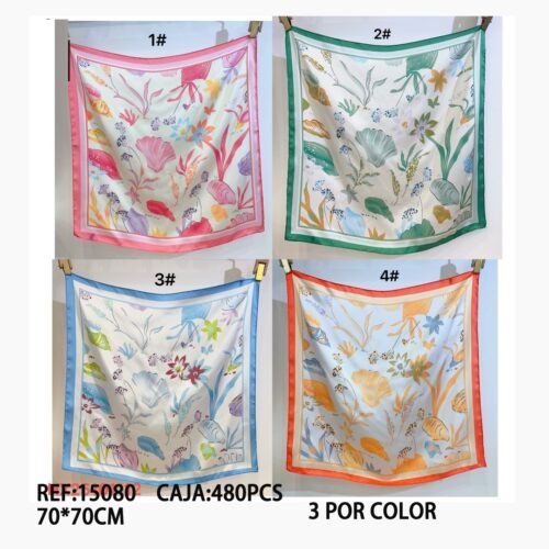 Pañuelo Cuadrado Estampado 70x70cm