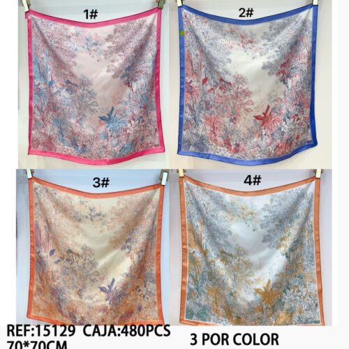 Pañuelo Cuadrado Estampado 70x70cm