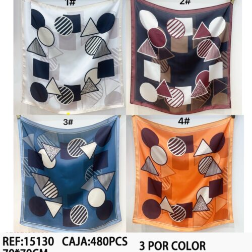 Pañuelo Cuadrado Estampado 70x70cm
