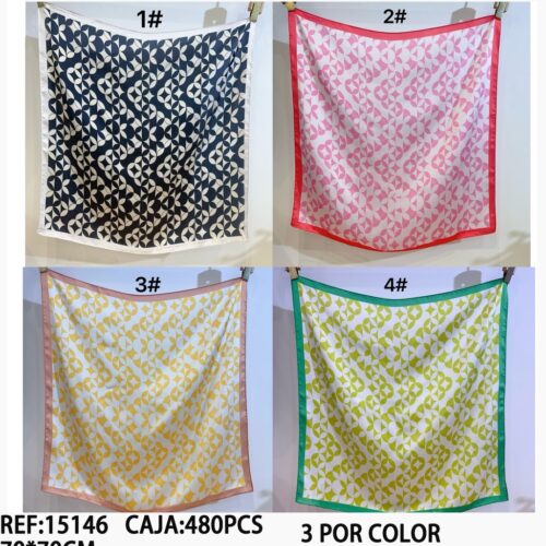 Pañuelo Cuadrado Estampado  70x70cm