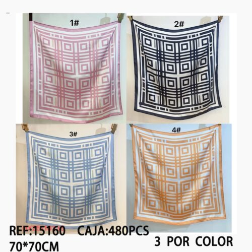 Pañuelo Cuadrado Estampado 70x70cm