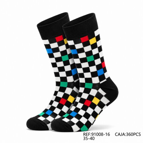 Calcetines Mujer Estampado Cuadros