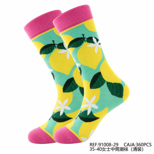 Calcetines Mujer Estampado Limones