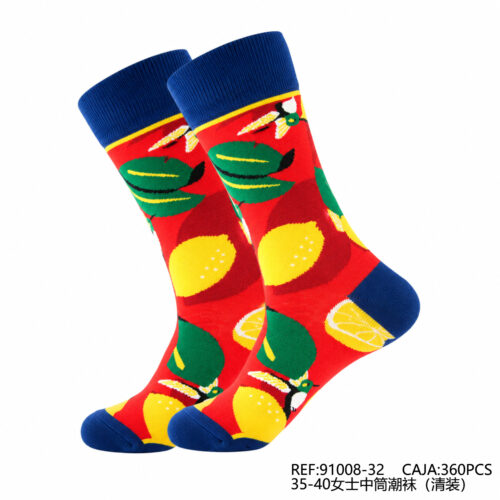 Calcetines Mujer Estampado Limones