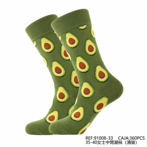 Calcetines Mujer Estampado Aguacates