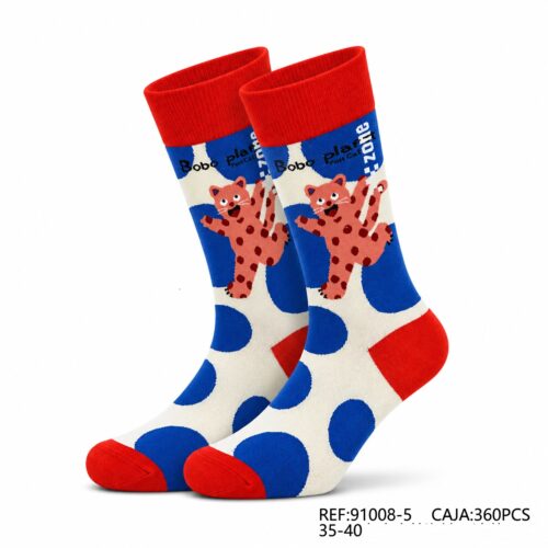 Calcetines Mujer Estampado Gato