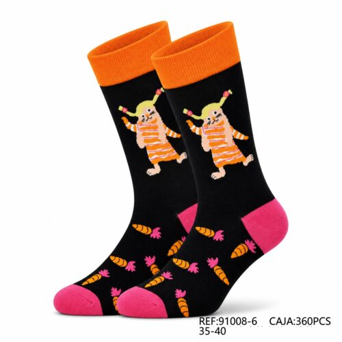 Calcetines Mujer Estampado Conejo