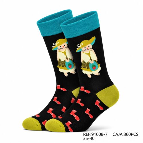 Calcetines Mujer Estampado Conejo