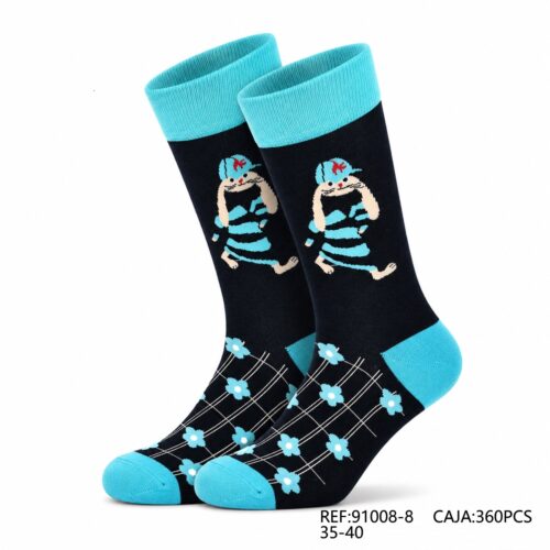 Calcetines Mujer Estampado Flores