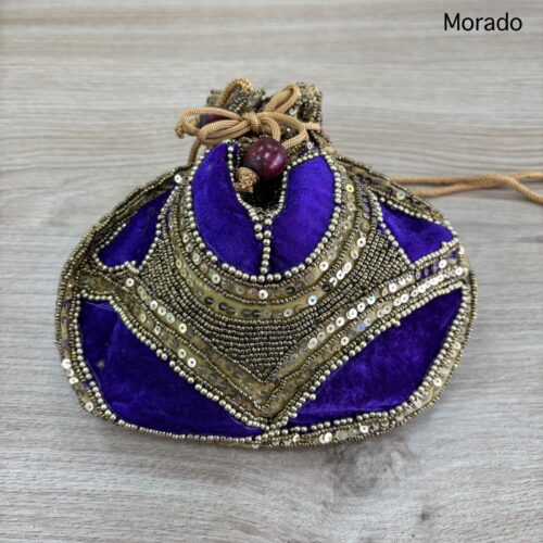 Bombonera Terciopelo Morado Pedrería