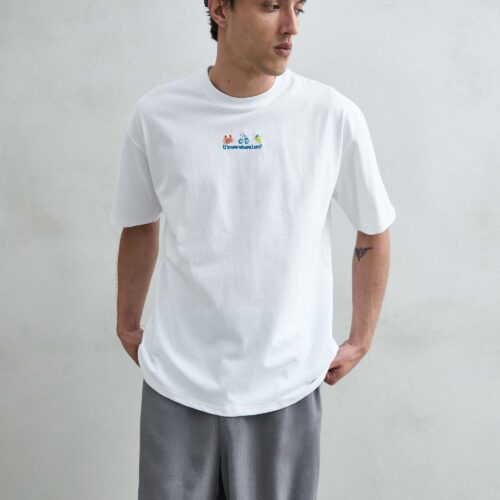 Camiseta Blanca Oversize Algodón