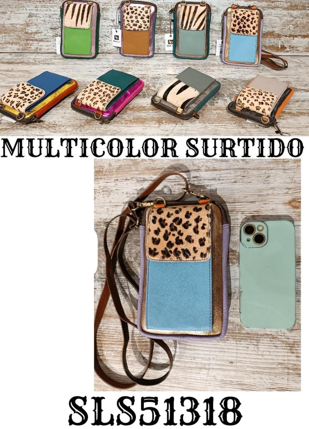LT-SLS51318 Portamovil Piel Animal Print Multicolor - Imagen 1