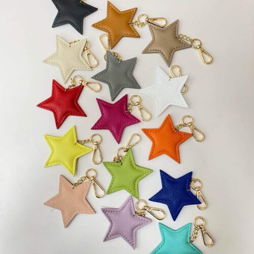Llaveros Estrella Piel