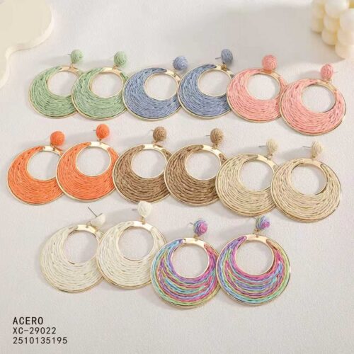 Pendientes Bohemios - Colección Rafia