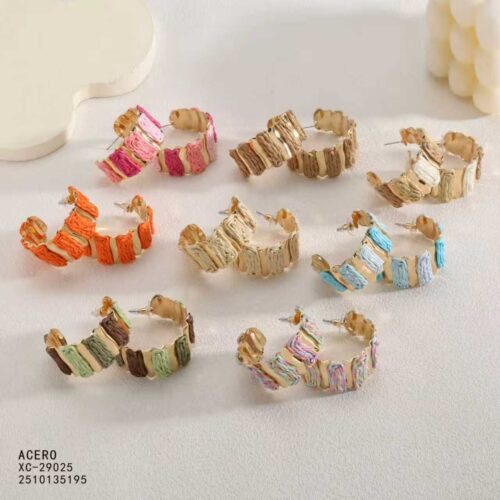 Pendientes  Aro - Colección Rafia
