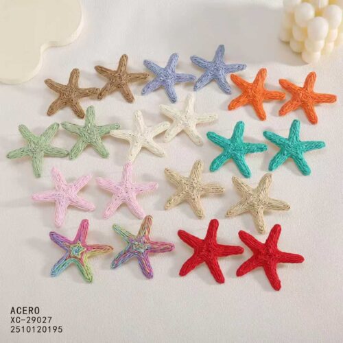 Pendientes Estrella de Mar - Colección Rafia