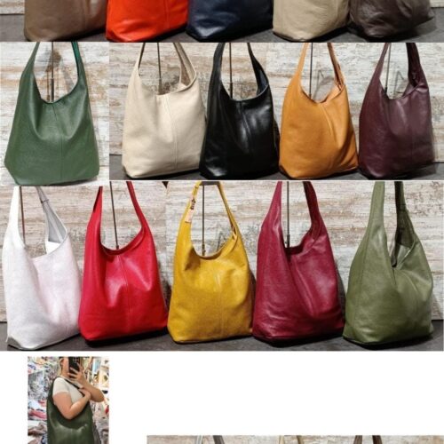 Bolso Hobo de Hombro Piel
