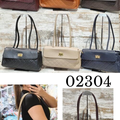 Bolso de Hombro Piel con Solapa