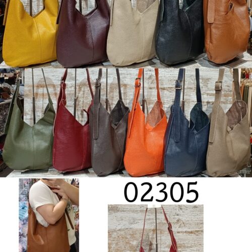 Bolso de Hombro Piel  Tipo Hobo