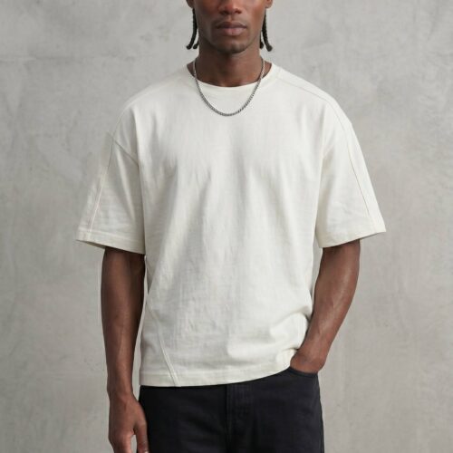 Camiseta Oversize Boxy fit Algodón Blanca