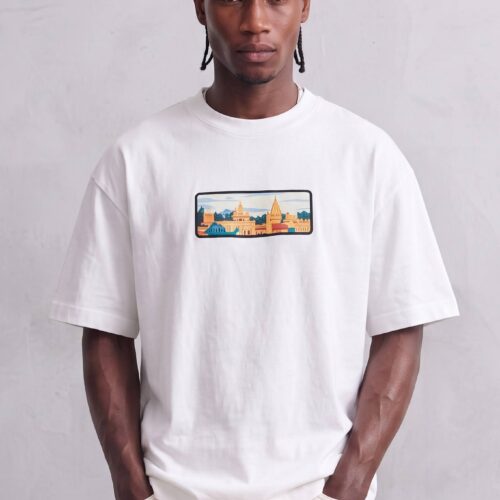 Camiseta Blanco Oversize Boxy Fit de Algodón