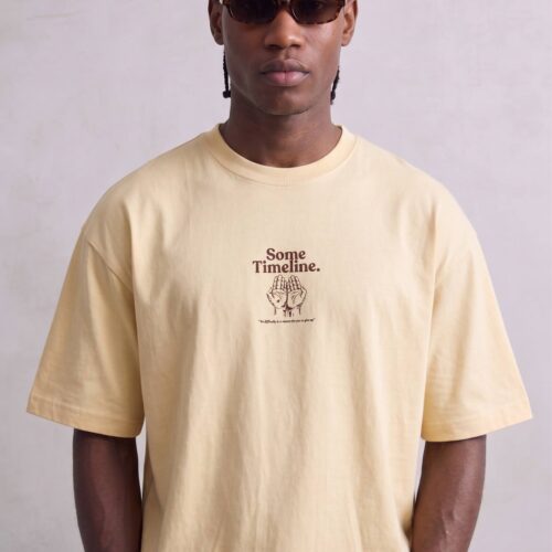 Camiseta Amarillo Oversize Boxy Fit de Algodón