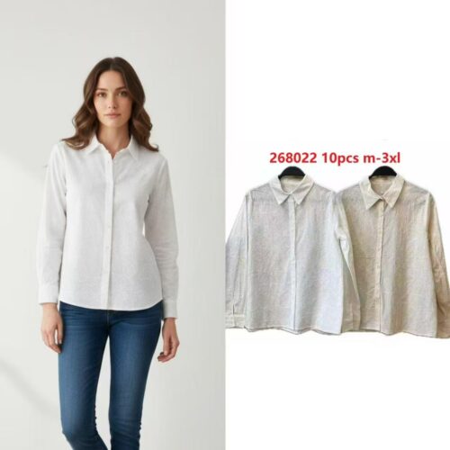 Camisa Bordados Florales Mujer