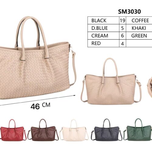 Bolso Tote Diseño Trenzado con Bandolera