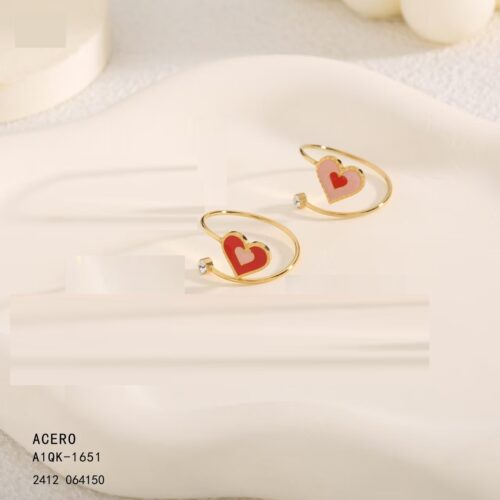 Anillo Acero Corazón