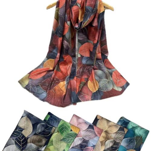 Pañuelos con Estampados de Hojas