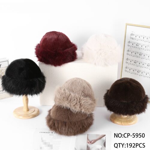 Gorro de Pelo Sintético Mujer