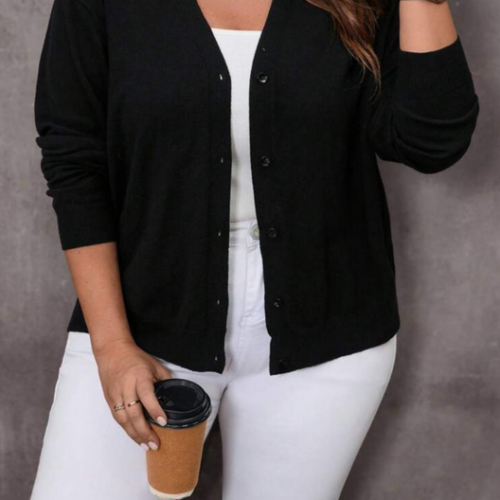 Chaqueta de Punto Negro