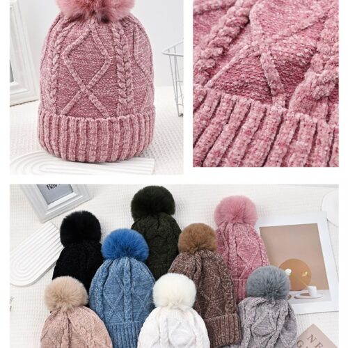 Gorro Pompón Mujer