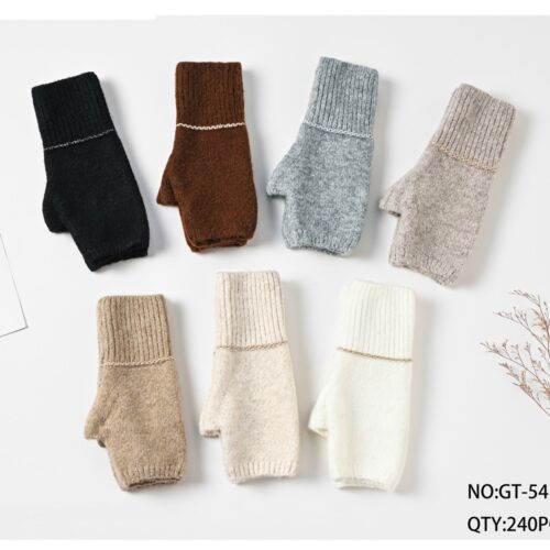 Guantes Sin Dedos Estilo Mitón Mujer