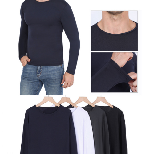 Camiseta Térmica manga Larga de Cuello Redondo  Hombre