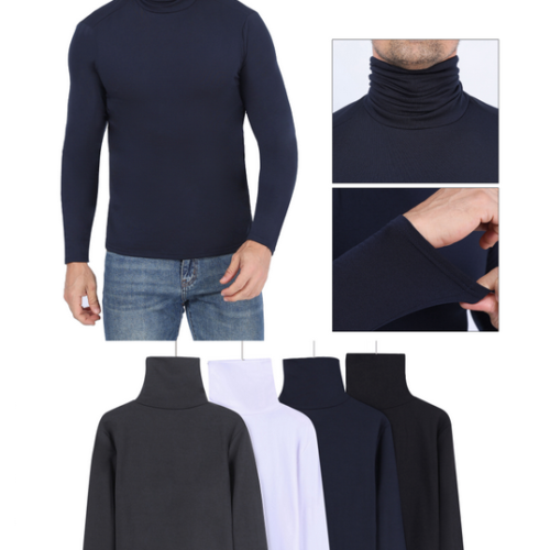 Camiseta Térmica manga Larga de Cuello Alto  Hombre