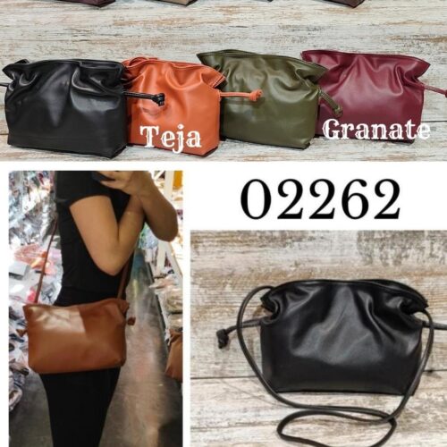 Bolso Bandolera Pequeño Piel Lisa Estilo Pouch