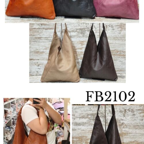 Bolso de Hombro  Piel Lavada