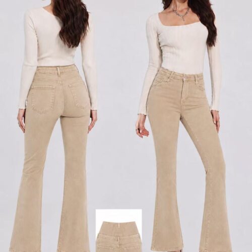 Pantalón Vaquero Arena con Faja Modeladora