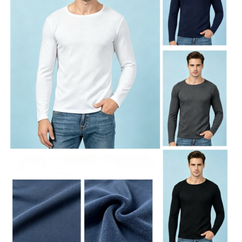 Camiseta Térmica de Cuello Redondo Hombre