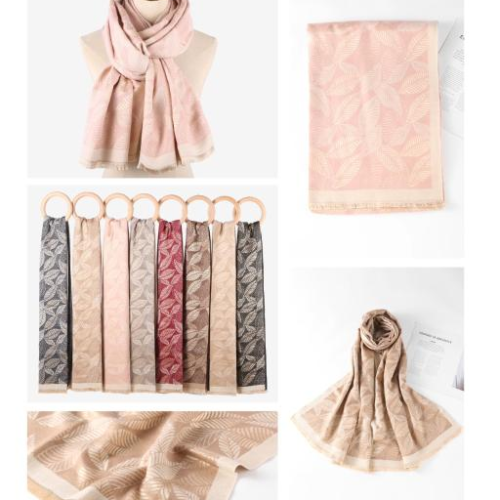 Pashmina  Estampado Hojas